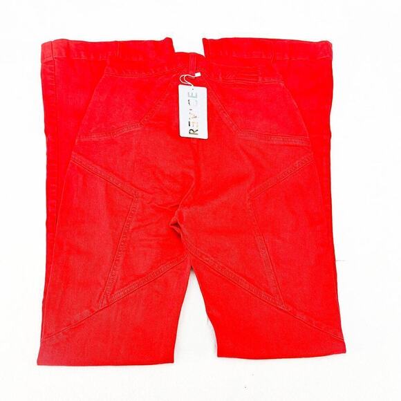 Revice Venus Flares Mars Bar Red Star Design Denim Jeans Size 29 NWT - Picture 3 of 10